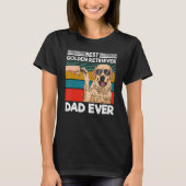 Mens Best Golden Retriever Dad Ever Bester Dog Dad Tシャツ (正面)