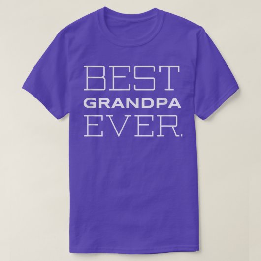 Mens Best Grandpa Ever for Your 1 Grandfather Gif Tシャツ (デザイン正面)