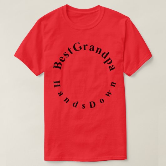 Mens Best Grandpa Hands Down  Craft For Handprints Tシャツ (デザイン正面)