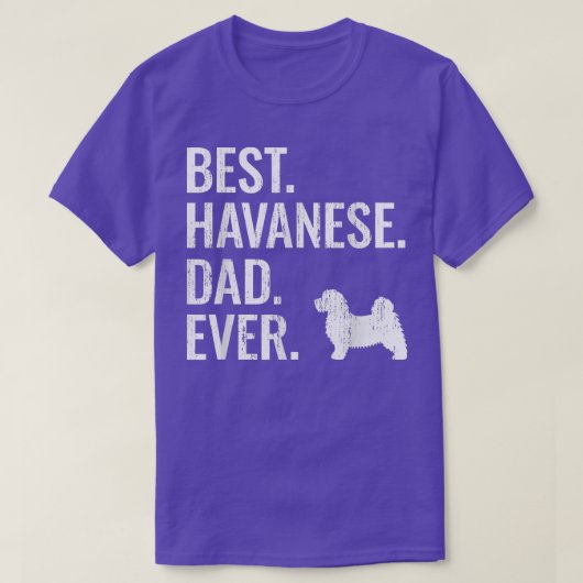 Mens Best Havanese Dad Ever Cool Dog Owner Tシャツ (デザイン正面)