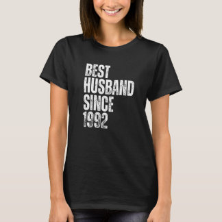 Mens Best Husband Since 1992 Vintage Wedding Anniv Tシャツ