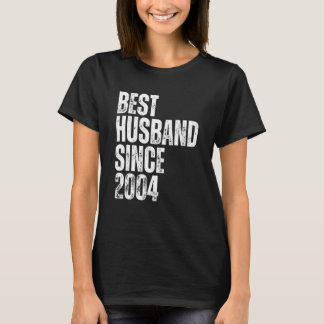 Mens Best Husband Since 2004 Vintage Wedding Anniv Tシャツ
