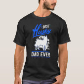 Mens Best Husky Dad Ever Husky Dad   Tシャツ (正面)