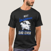 Mens Best Irish Wolfhound Dad Ever   Tシャツ (正面)