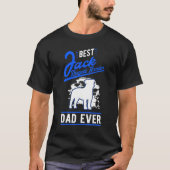 Mens Best Jack Russell Terrier Dad Ever Jack Russe Tシャツ (正面)