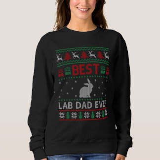 Mens Best Lab Dad Ever Group Matching Lab Dad Chri スウェットシャツ