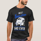 Mens Best Magyar Vizsla Dad Ever Tシャツ (正面)