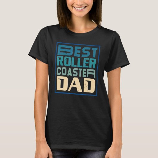 Mens Best Roller Coaster Dad Rollercoaster Amuseme Tシャツ (正面)