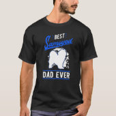Mens Best Samoyed Dad Ever Samoyed Dad   Tシャツ (正面)