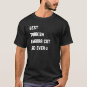 Mens Best Turkish Angora Cat Dad Tシャツ (正面)