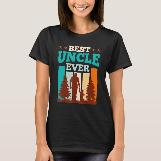 Mens Best uncle ever uncle Tシャツ (正面)