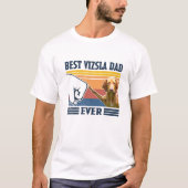 Mens Best Vizsla Dad Ever Funny Dog Lover Father's Tシャツ (正面)