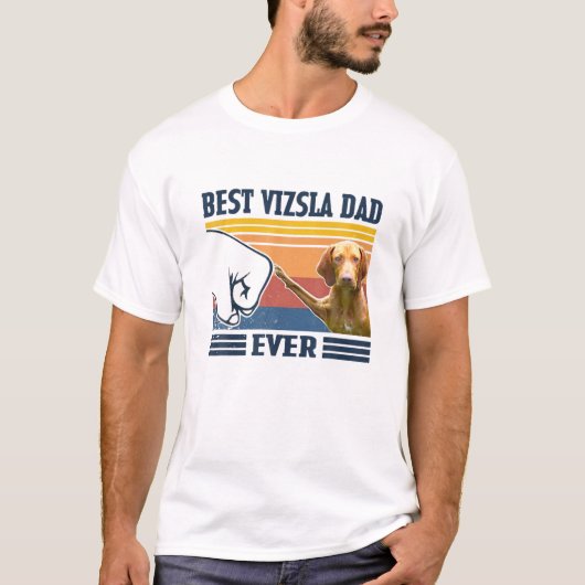 Mens Best Vizsla Dad Ever Funny Dog Lover Father's Tシャツ (正面)