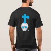 Men's Black CraniumTap tシャツ（前面と背面） Tシャツ (裏面)
