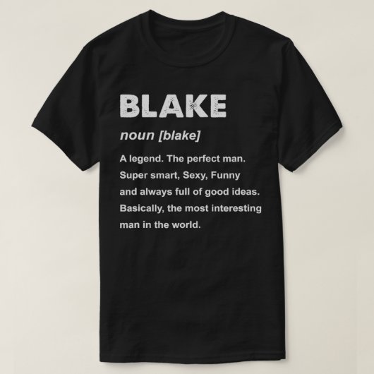 Mens Blake Name  Tシャツ (デザイン正面)