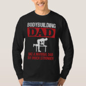 Mens Bodybuilding Dad Dumbbell Rowing Exercise Str Tシャツ (正面)