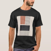 Mens Boho Abstract Shapes Mid Century Modern 2 Tシャツ (正面)