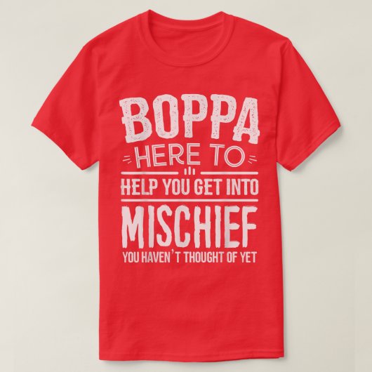 Mens Boppa Tee孫のGrandfathかおもしろいら Tシャツ (デザイン正面)