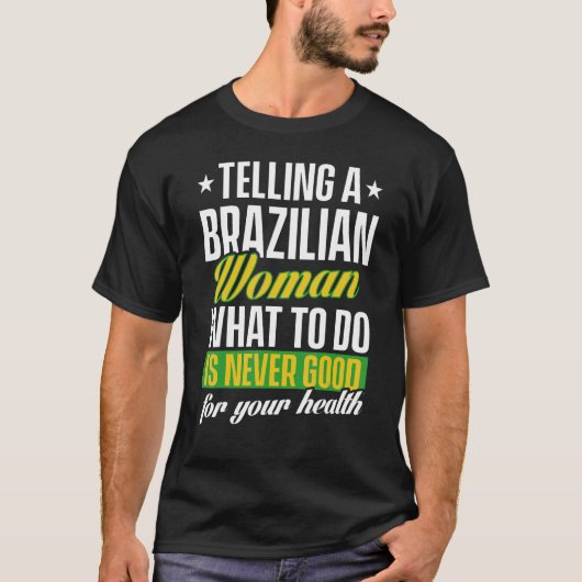 Mens Brazil Proud Brazilians Brazilian Roots Ameri Tシャツ (正面)
