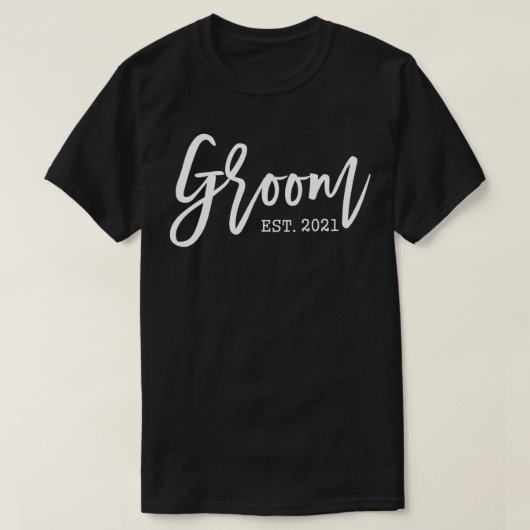 Mens Bride and Groom Matching Equipment Groom Est Tシャツ (デザイン正面)