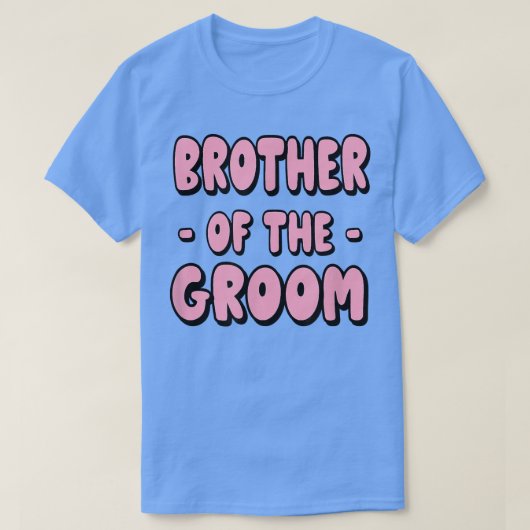 Mens Brother Of The Groom Bachelor Matching Group Tシャツ (デザイン正面)