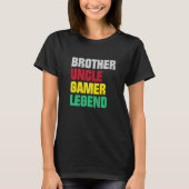 Mens Brother Uncle Gamer Legend Favorite Best Game Tシャツ (正面)