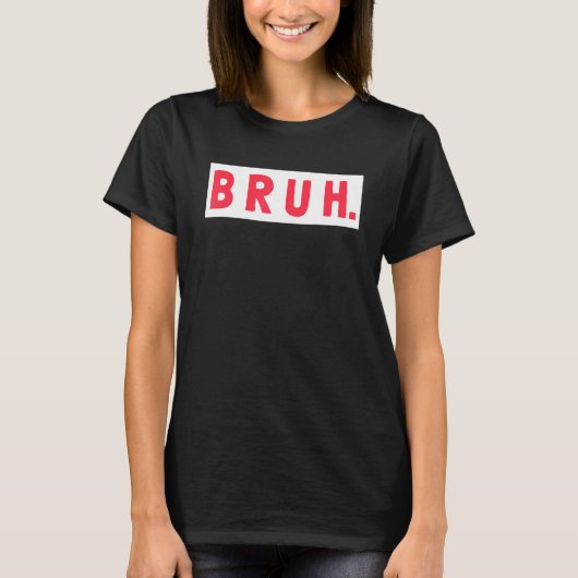 Mens Bruh Funny Meme Saying Brothers Teens Boys Br Tシャツ (正面)