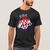 Mens Caca Dad in Croatian Croatia Tシャツ (正面)
