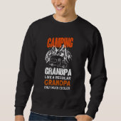 Mens Camping Grandpa - Camper Caravan Funny Campin スウェットシャツ (正面)