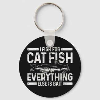Mens Catfish Fishing Catfishing Funny Saying Fishe キーホルダー