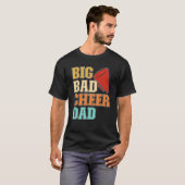 Mens Cheer Coach Big Bad Cheer Dad Tシャツ (正面フル)