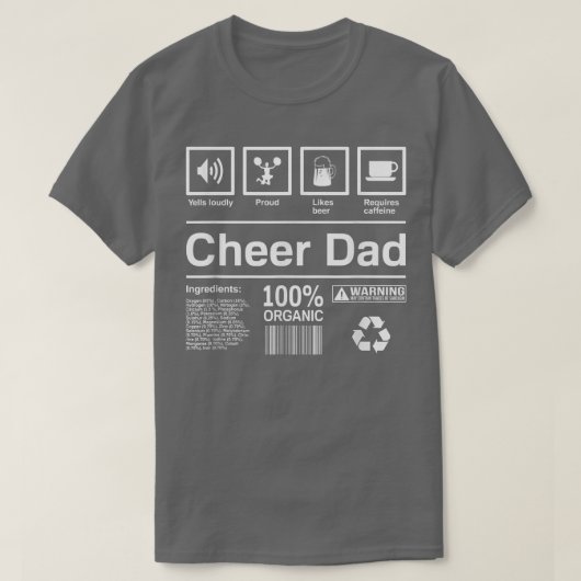 Mens Cheer Dad Funny Cheer Dad s  Tシャツ (デザイン正面)