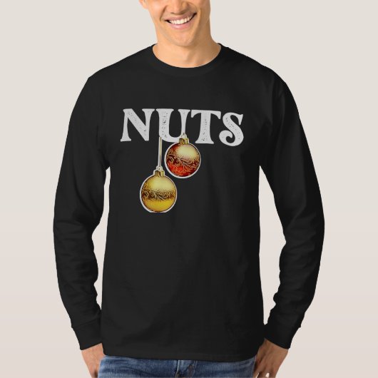 Mens Chest Nuts Matching Chestnuts Christmas Coupl Tシャツ (正面)