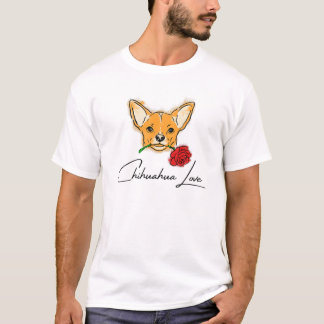 Mens Chihuahua愛かわいい子犬との顔 – 贈り物Fo Tシャツ