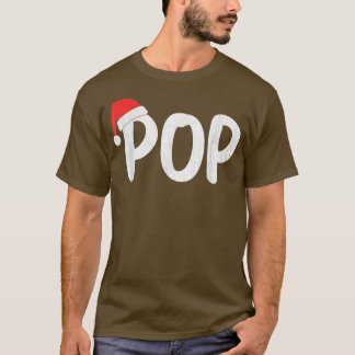 Mens Christmas Santa Hat Matching Family Pop Xmas Tシャツ
