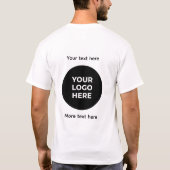 Men's Classic T-Shirt with Your Logo/Text Tシャツ (裏面)