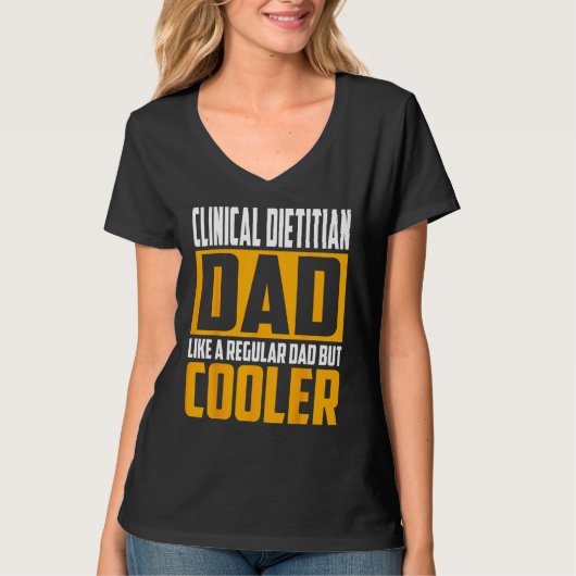 Mens Clinical Dietitian Dad   Like a Regular Dad b Tシャツ (正面)