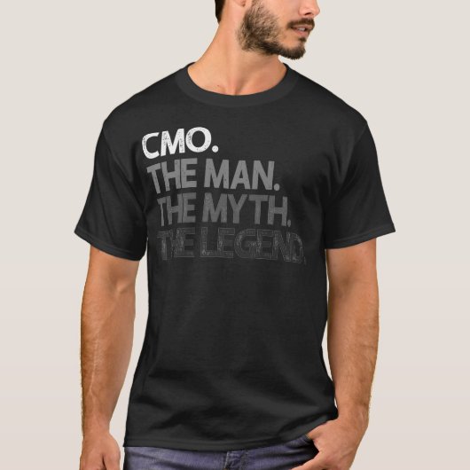Mens CMO Man The Myth Legend Gift Premium  Tシャツ (正面)