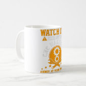 Mens CNC機械工ギフトおもしろいズ コーヒーマグカップ (正面左)