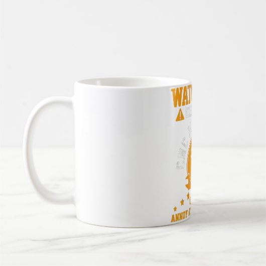 Mens CNC機械工ギフトおもしろいズ コーヒーマグカップ (左)