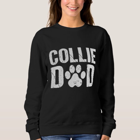 Mens Collie Dad Border Collie Dog Dad スウェットシャツ (正面)