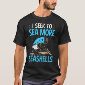 Mens Conchologists Conchology Seashell Outfit Seas Tシャツ (正面)