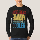 Mens Content Strategist Grandpa Like a Regular Gra Tシャツ (正面)
