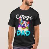 Mens Corgi Dad Corgi Owner Fathers Day Tシャツ (正面)