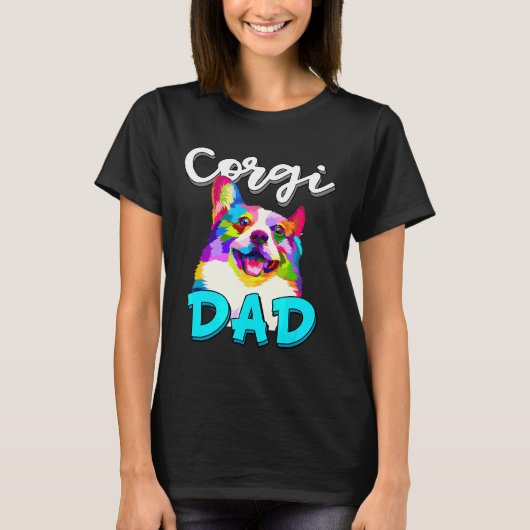 Mens Corgi Dad Corgi Owner Fathers Day Tシャツ (正面)