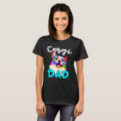 Mens Corgi Dad Corgi Owner Fathers Day Tシャツ (正面フル)