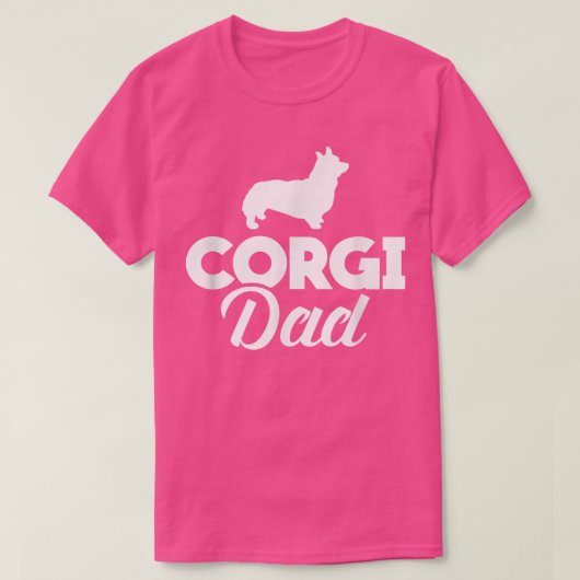 Mens Corgi DadCorgi Owners  Tシャツ (デザイン正面)