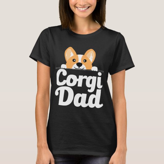 Mens Corgi Dog Corgi Dad Tシャツ (正面)