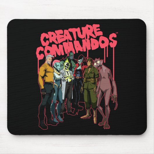 Mens Creature Commandos Task Force M グループショット マウスパッド (正面)