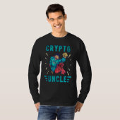 Mens Crypto叔父BitcoinコインHodl Cryptocurrency Tシャツ (正面フル)